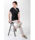 Chaqueta Negra Mujer Cuello Y Mangas 8043841 Dyneke Lateral