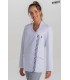 Chaqueta Blanca Cuello Y Vista Estampado Mujer 8066570 Dyneke Frente 2