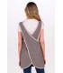 Estola Reversible Tejano Marron 8098448 Dyneke Parte Trasera Reverso