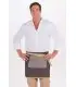 Delantal Corto Reversible Tejano Marron 8100448 Dyneke Frente