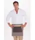 Delantal Corto Reversible Tejano Marron 8100448 Dyneke Reverso