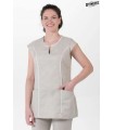 Casaca Beige Entallada Vivo Blanco Mujer 8119824 Dyneke Frente