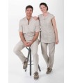 Casaca Beige Entallada Vivo Blanco Mujer 8119824 Dyneke Modelos