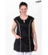 Casaca Negra Entallada Vivo Blanco Mujer 8119841 Dyneke Frente