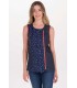 Chaqueta Sin Mangas Tejana Flores Mujer 8120775 Dyneke Frente 2