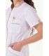 Chaqueta Cuello Mao Beige Pespuntes Mujer 8153569 Dyneke Lateral