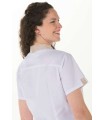 Chaqueta Cuello Mao Beige Pespuntes Mujer 8153569 Dyneke Parte Trasera