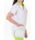 Chaqueta Cuello Mao Pistacho Pespuntes Mujer 8153887 Dyneke Lateral