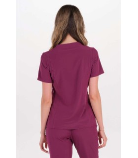 Casaca Elastica Mujer Burdeos 8173201 Dyneke Parte Trasera