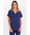 Casaca Elastica Mujer Azul Marino 8173202 Dyneke Frente
