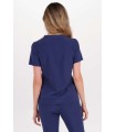 Casaca Elastica Mujer Azul Marino 8173202 Dyneke Parte Trasera