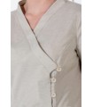 Chaqueta Kimono Corto Beige Mujer 8193824 Dyneke Detalles