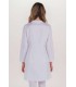 Bata Larga Mujer Boton Transparente 8194700 Dyneke Parte Trasera