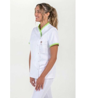 Chaqueta Mujer Cuello Y Manga Vivo Pistacho 8043887 Dyneke Lateral