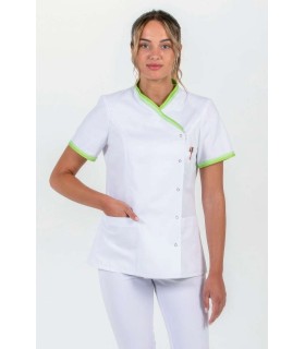 Chaqueta Mujer Cuello Y Manga Vivo Pistacho 8043887 Dyneke Frente