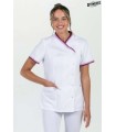 Chaqueta Mujer Cuello Y Manga Vivo Morado 8043892 Dyneke Frente