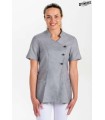 Chaqueta Asia Gris Pespuntes Mujer 8044844 Dyneke Frente