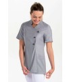 Chaqueta Asia Gris Pespuntes Mujer 8044844 Dyneke Lateral