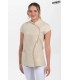 Chaqueta Beige Cuello Mao Onda Mujer 8064824 Dyneke Frente