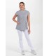 Chaqueta Gris Cuello Mao Onda Mujer 8064844 Dyneke Frente 2