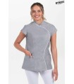 Chaqueta Gris Cuello Mao Onda Mujer 8064844 Dyneke Frente