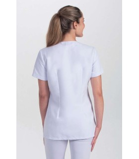 Chaqueta Blanca Mujer Canesu Corchete 8065570 Dyneke Parte Trasera