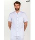 Chaqueta Hombre Cuello Mao Blanca 8072700 Dyneke Frente