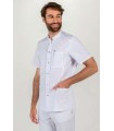 Chaqueta Hombre Cuello Mao Blanca 8072700 Dyneke Lateral