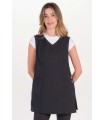 Estola Negra Mujer Cuello Pico 8086725 Dyneke Frente