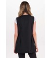 Estola Negra Mujer Cuello Pico 8086725 Dyneke Parte Trasera