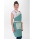 Delantal Peto Loneta Verde Tricolor 8128346 Dyneke Lateral