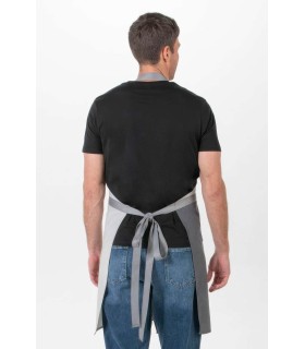 Delantal Peto Gris Asimetrico 8129388 Dyneke Parte Trasera
