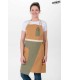 Delantal Peto Ocre Asimetrico 8129395 Dyneke Frente