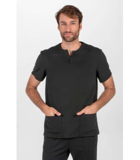 Casaca Hombre Punto Pique Negro 8246782 Dyneke Frente
