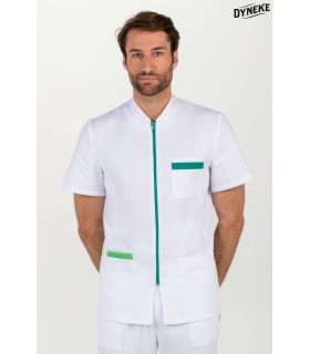 Chaqueta Hombre Cremallera Contraste Verde 8262873 Dyneke Frente