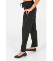 Pantalon Negro Punto Pique 8268782 Dyneke Lateral