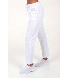 Pantalon Blanco Punto Pique 8268783 Dyneke Lateral