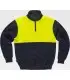 Sudadera alta visibilidad con cierre de media cremallera C9840. Workteam1