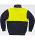 Sudadera alta visibilidad con cierre de media cremallera C9840. Workteam2