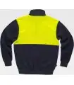 Sudadera alta visibilidad con cierre de media cremallera C9840. Workteam2