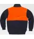Sudadera alta visibilidad con cierre de media cremallera C9840. Workteam4