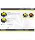 Sudadera reflectante con cierre de media cremallera C9841. Workteam5