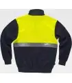 Sudadera reflectante con cierre de media cremallera C9841. Workteam2