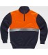 Sudadera reflectante con cierre de media cremallera C9841. Workteam3