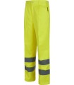 Pantalón C3915 Alta visibilidad, recto y con elástico en cintura. Workteam
