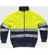 Sudadera de alta visibilidad certificada con cierre de cremallera C9037. Workteam1