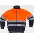 Sudadera de alta visibilidad certificada con cierre de cremallera C9037. Workteam3