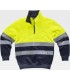 Sudadera de Alta visibilidad con cierre de media cremallera C9035. Workteam1