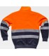 Sudadera de Alta visibilidad con cierre de media cremallera C9035. Workteam4