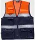 Chaleco fino de alta visibilidad multibolsillos C4010. Workteam5